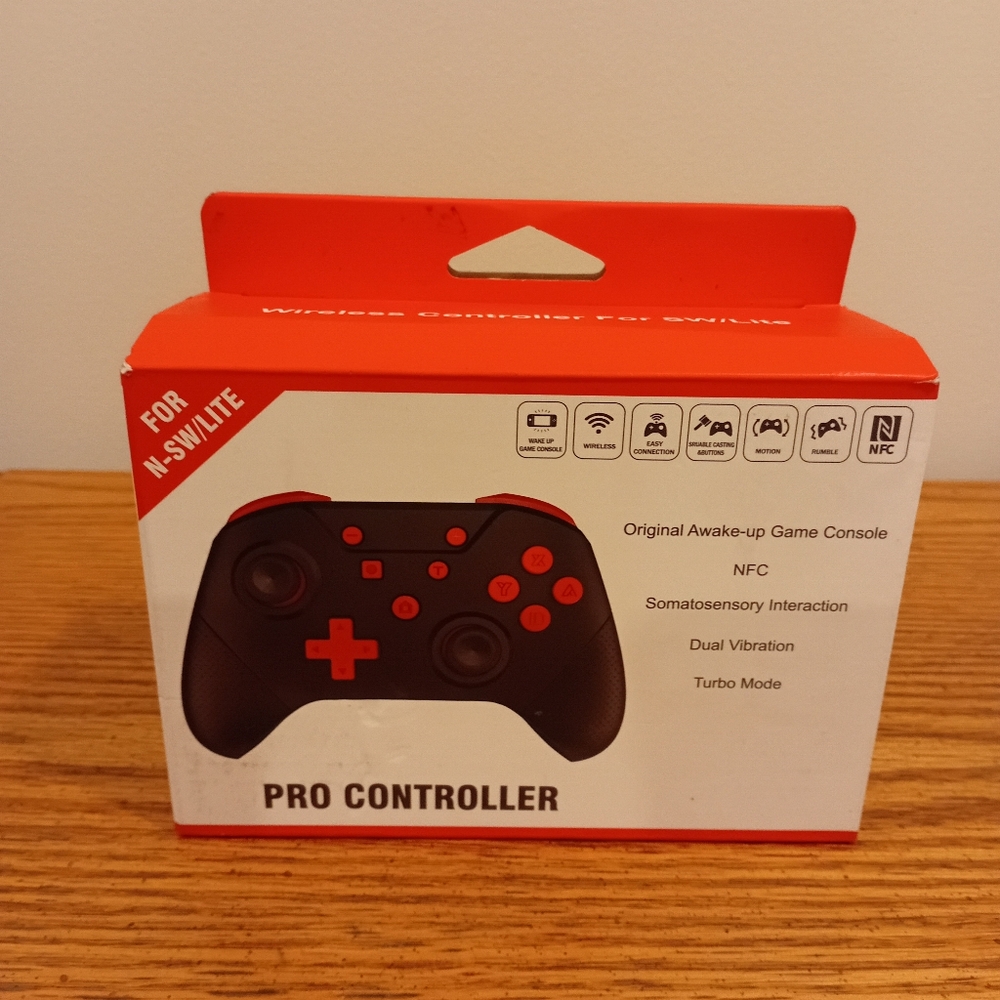 Pro Controller for N-SW Lite - Black and Red